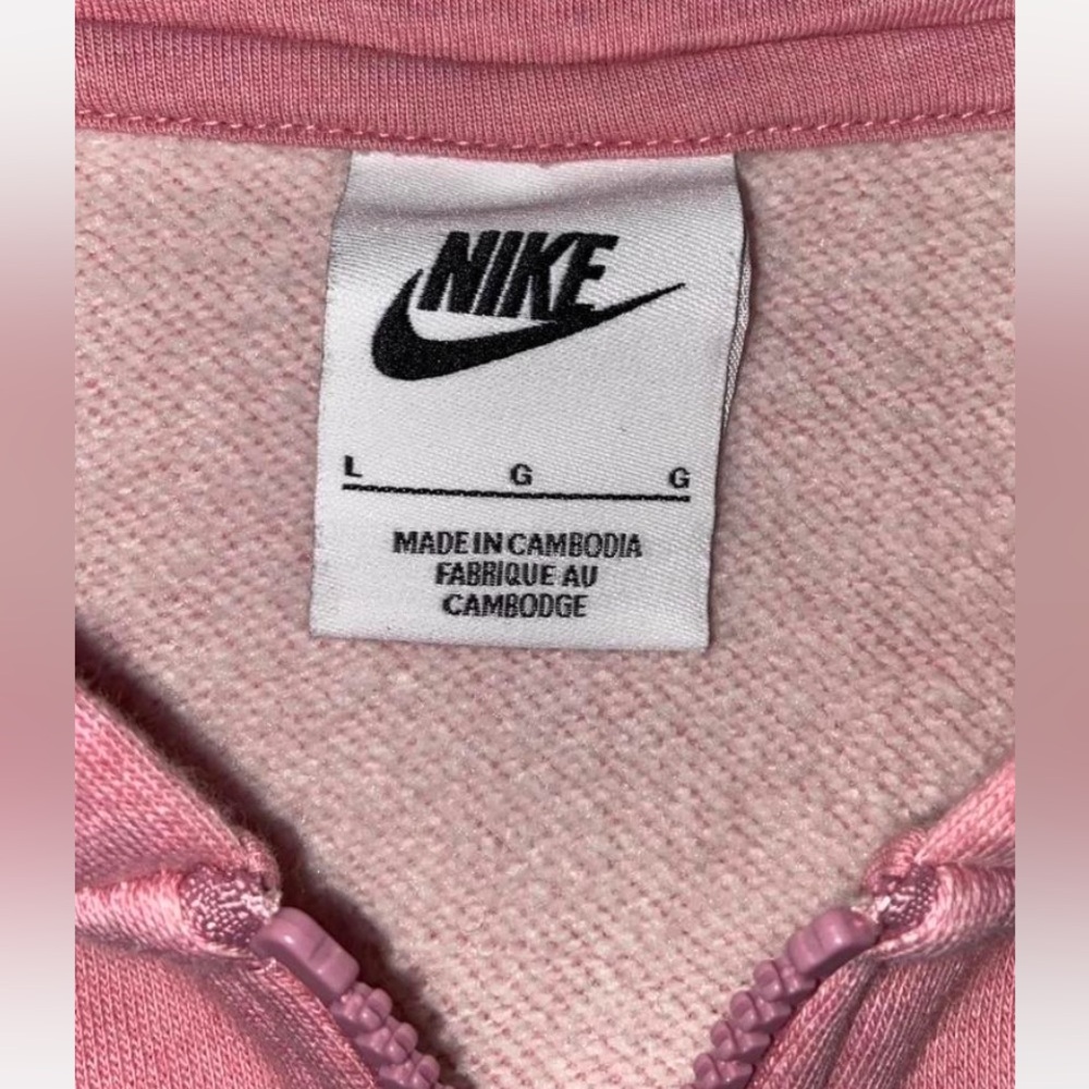 Nike Women's Soft Pink Full-Zip Hoodie - Picture 2 of 7